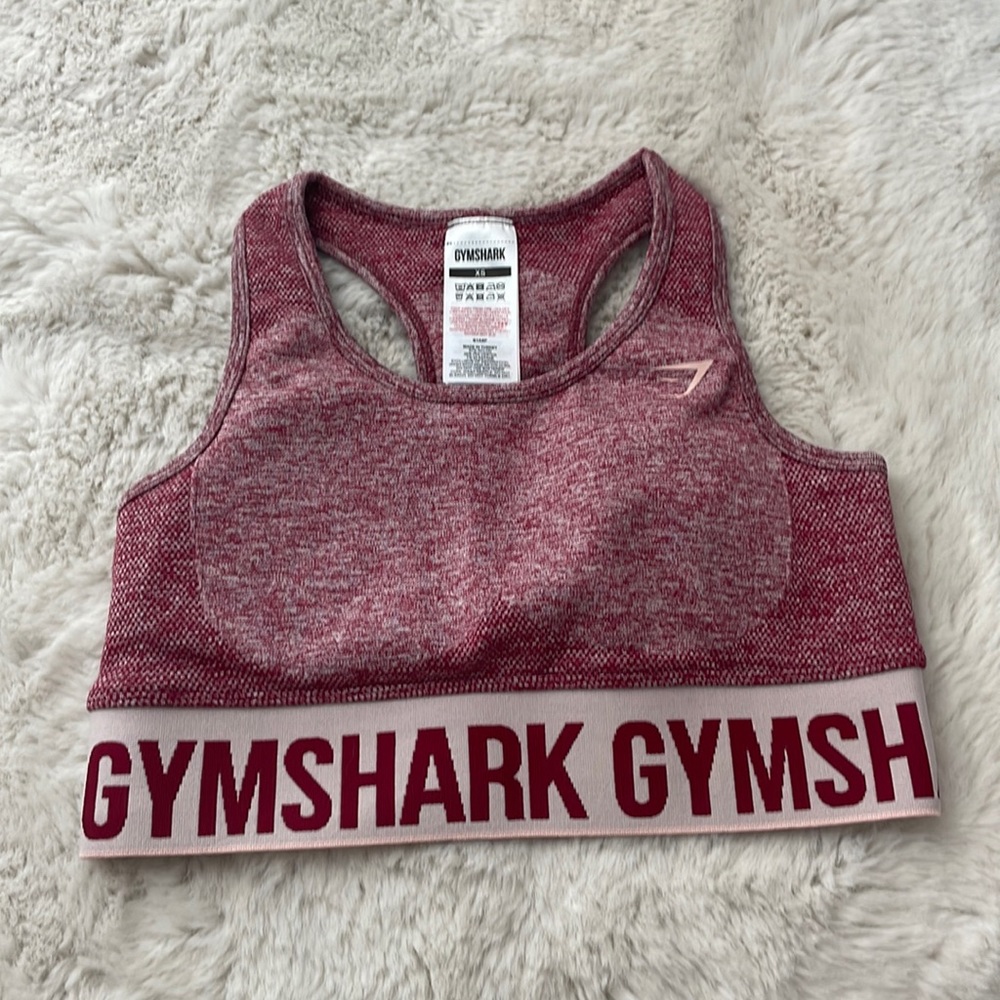 Gymshark Red Marl Sports Bra size XS
